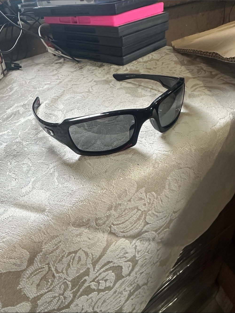 Oakley Fives Squared OO9238-06 Black Polarized Sunglasses